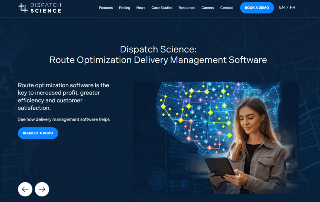 Dispatch Science homepage