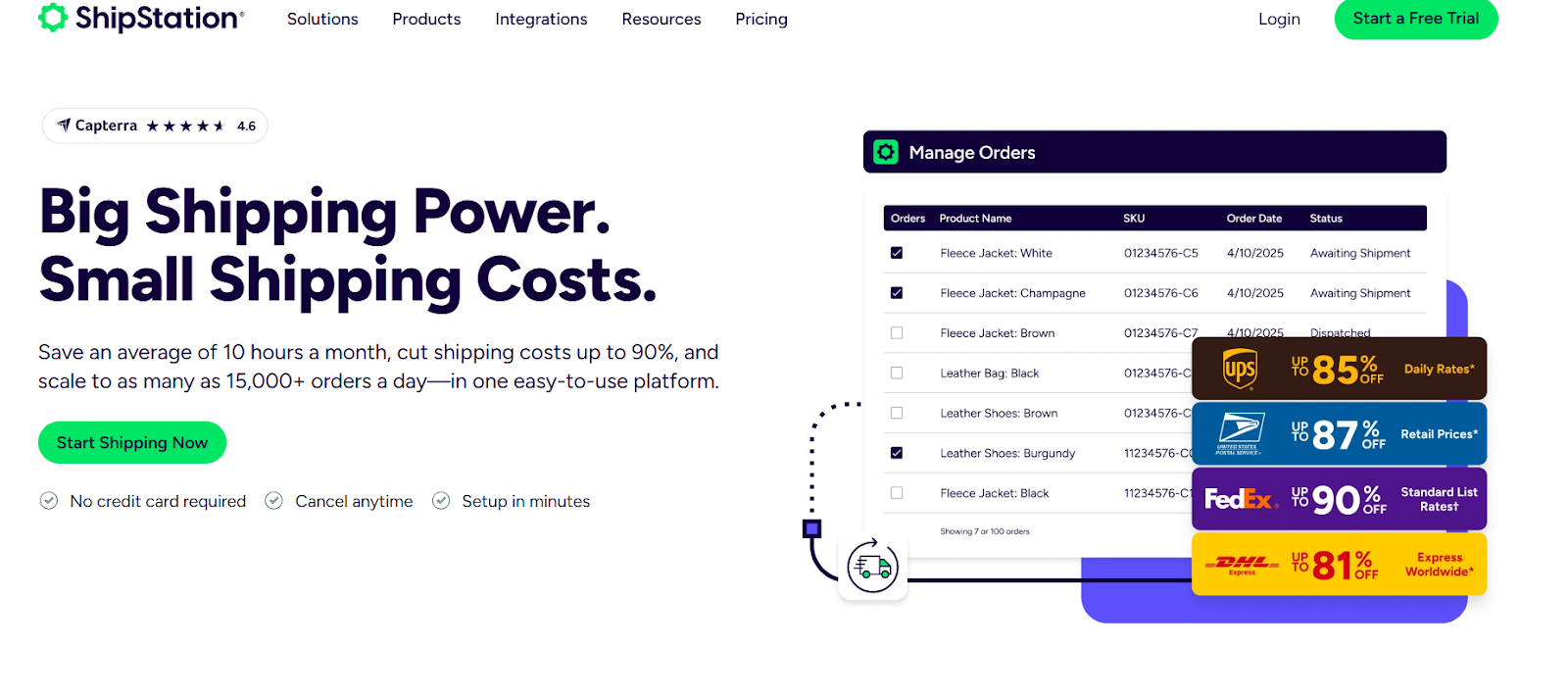 ShipStation homepage